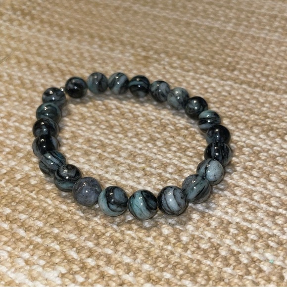 Red Jasper Zebra Jasper Handmade Healing Bracelets 7” Set of 3 Bracelets - Picture 2 of 7